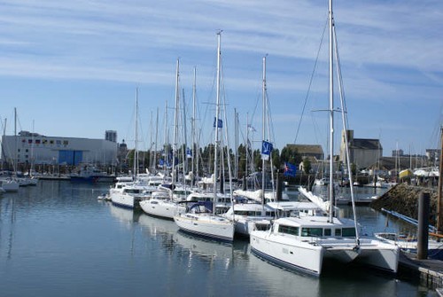 A line up of new yachts ready for handover © Ian & Andrea Treleaven